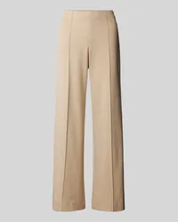 RAFFAELLO ROSSI  Wide Leg Stoffhose mit fixierten Bügelfalten Modell 'ELAINE Beige