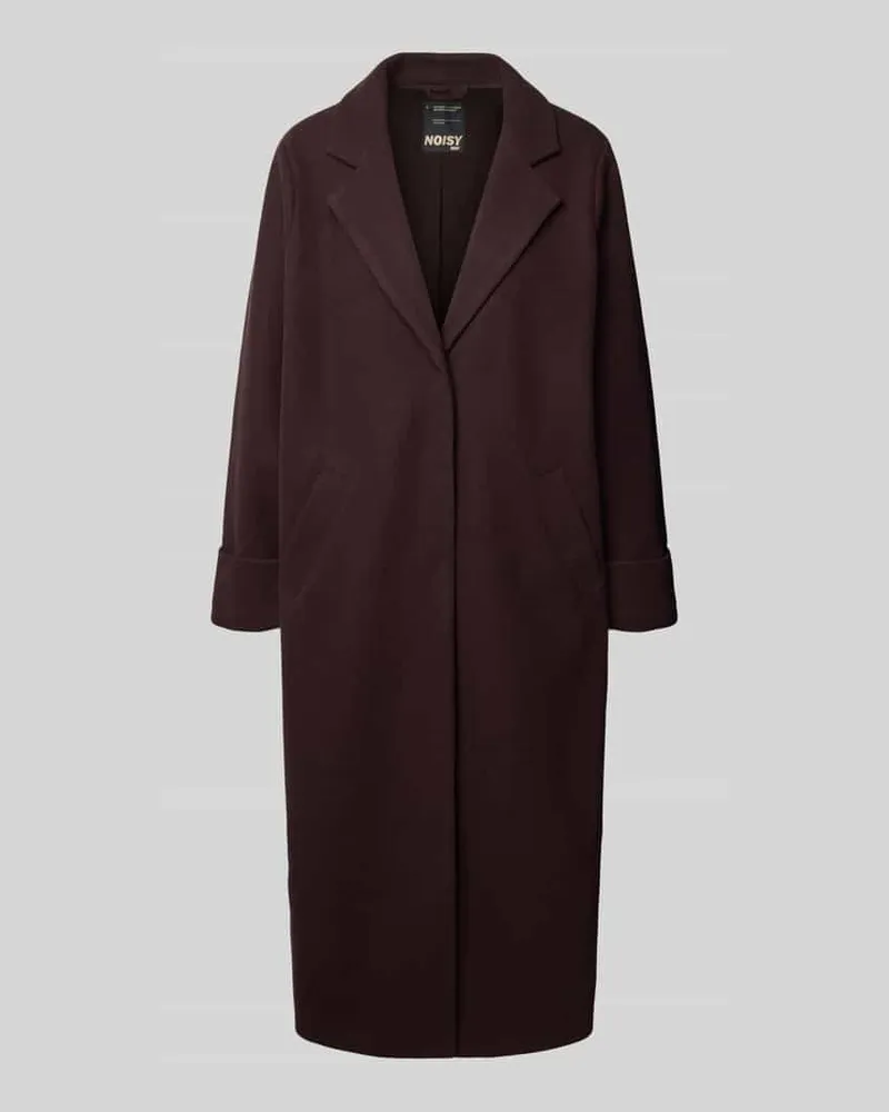 Noisy may Mantel mit verdecktem Verschluss Modell 'CADDY Dunkelbraun