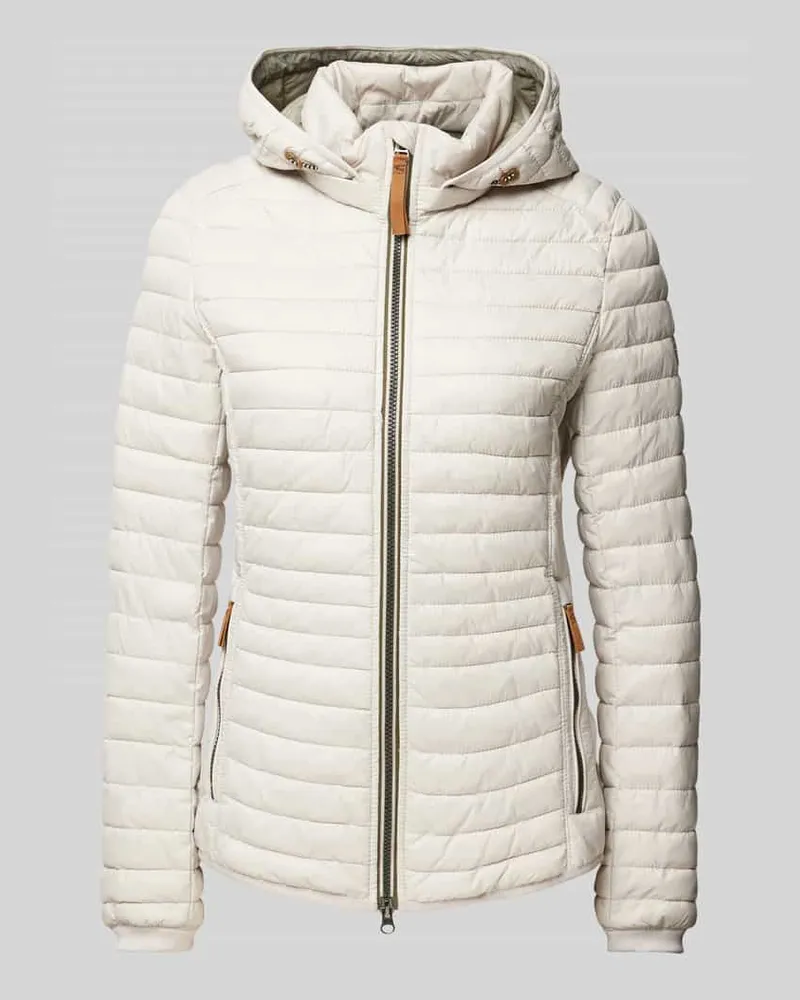 Camel Active Steppjacke mit Zweiwege-Reißverschluss Offwhite
