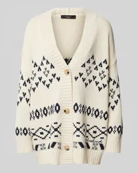 Max Mara Cardigan mit Knopfleiste Modell 'ACACIA Offwhite