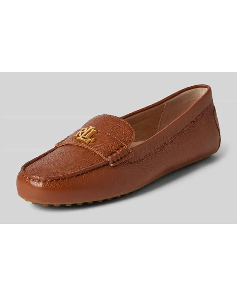 Ralph Lauren Loafer mit Label-Detail Modell 'BARNSBURY Cognac