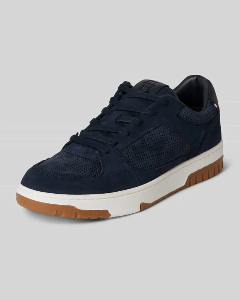 Tommy Hilfiger Sneaker mit Label-Detail Modell 'BASKET Marine