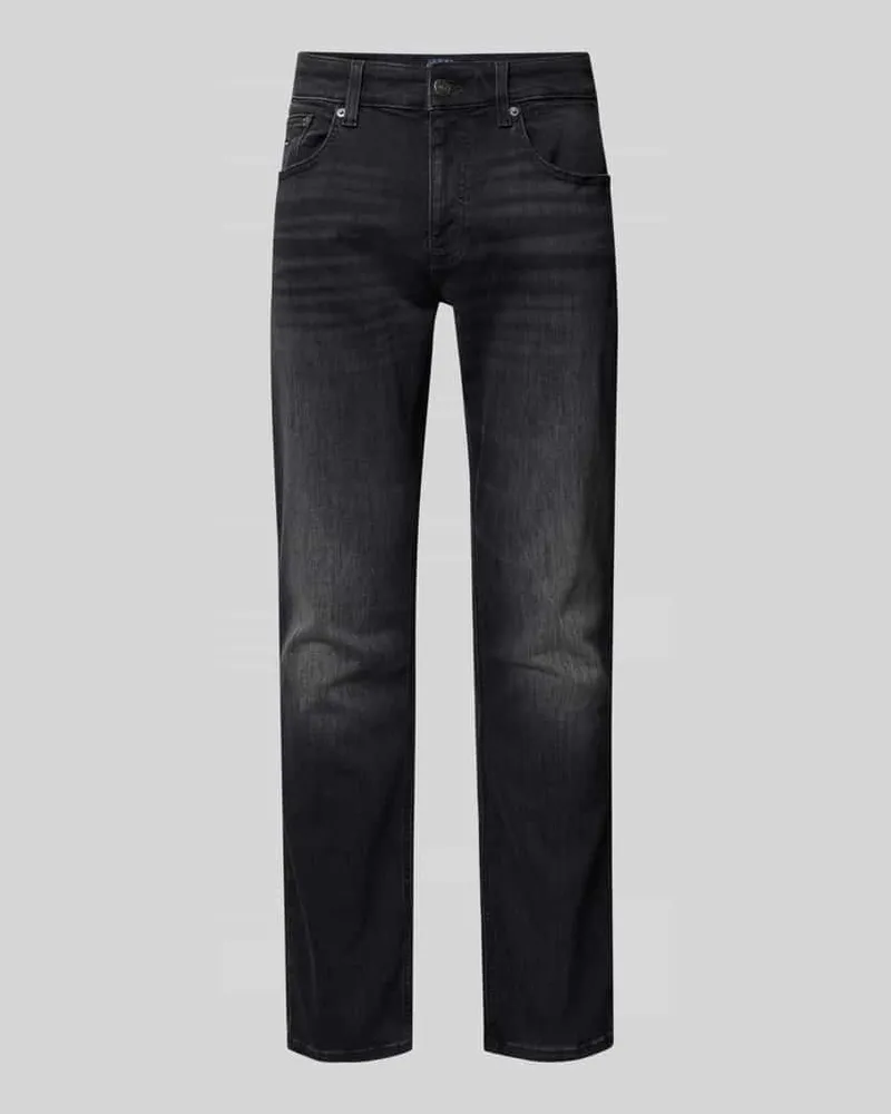 Tommy Hilfiger Slim Fit Jeans aus Baumwoll-Mix Black