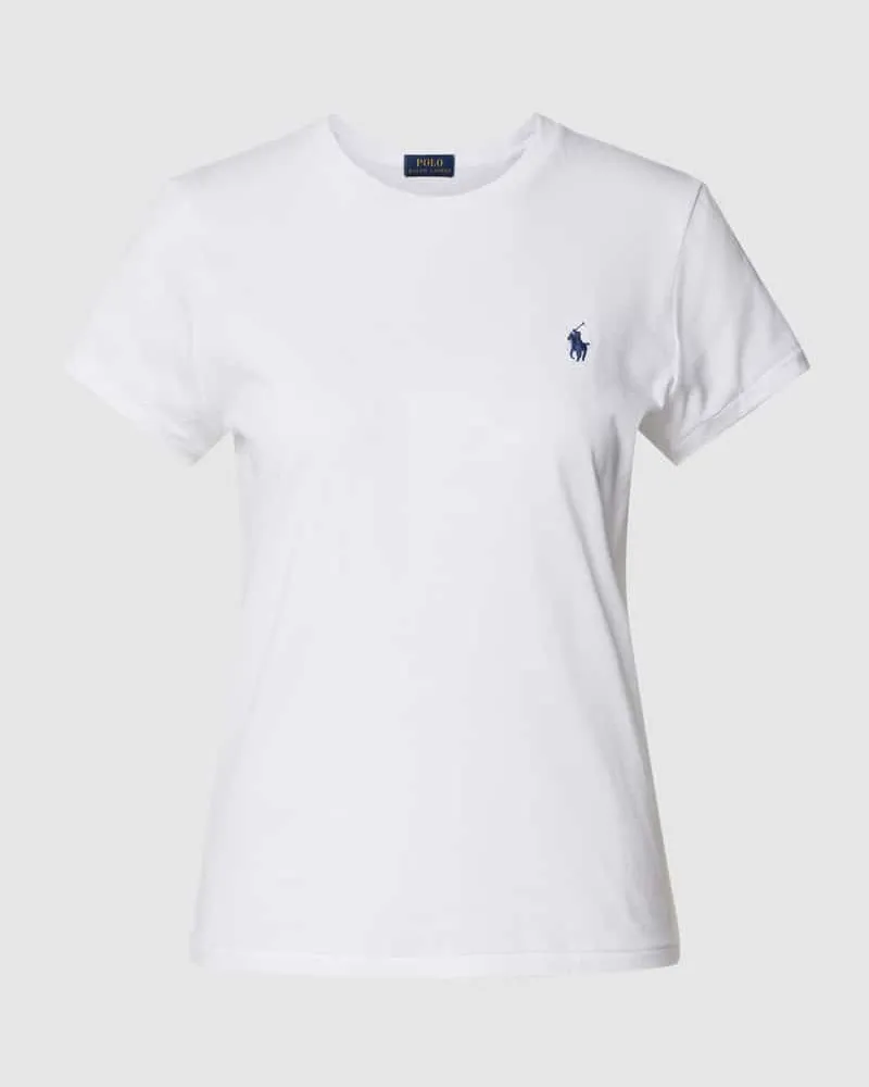 Ralph Lauren T-Shirt mit Logo-Stitching Weiss