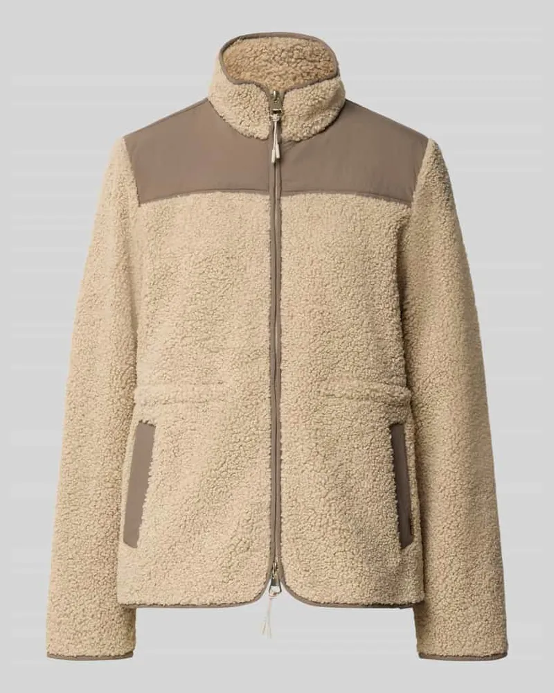 Mos Mosh Fleecejacke mit Zweiwege-Reißverschluss Modell 'Elisa Eli Beige
