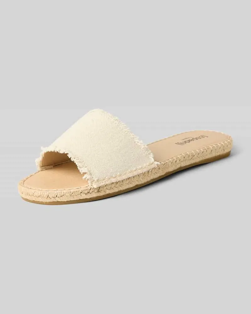 Espadrij Sandalette mit Fransen Modell 'PLAGE Offwhite