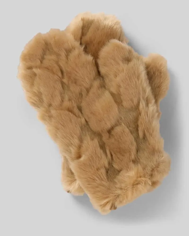 Marc Cain Fäustlinge mit abnehmbarer Kordel Camel