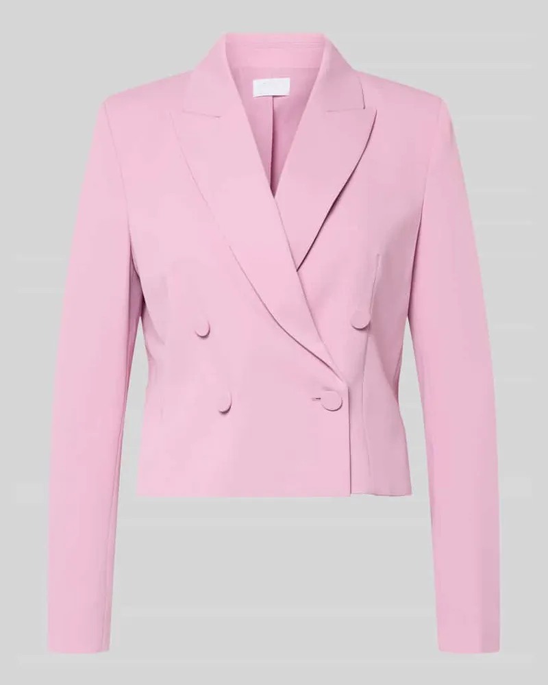 JAKE*S Zweireihiger Blazer mit Reverskragen Rosa