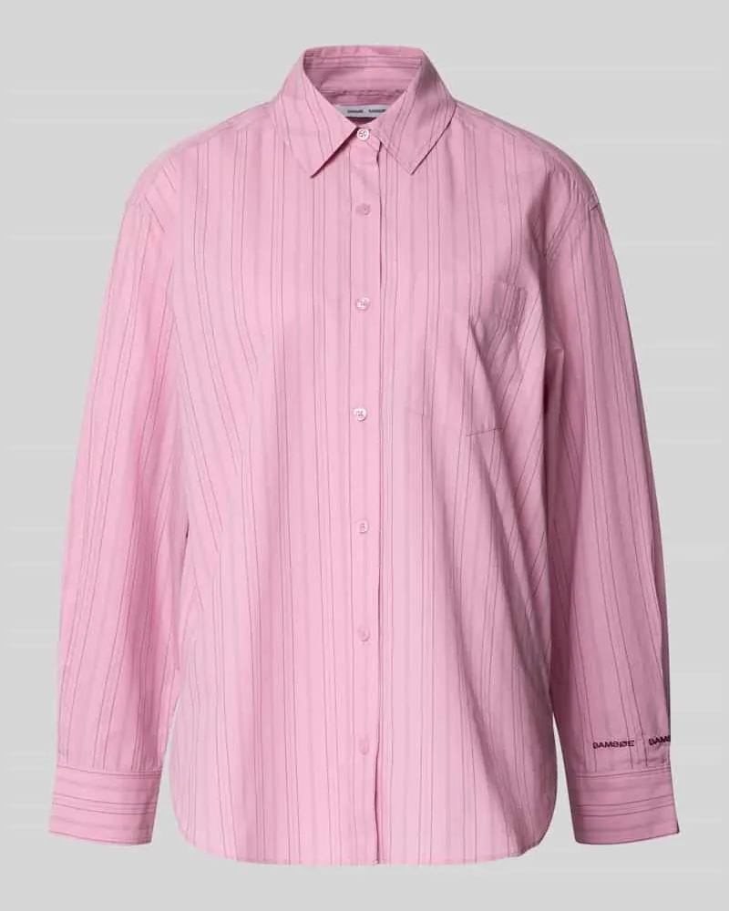 Samsøe & Samsøe Regular Fit Bluse mit Brusttasche Modell 'LOVA Altrosa