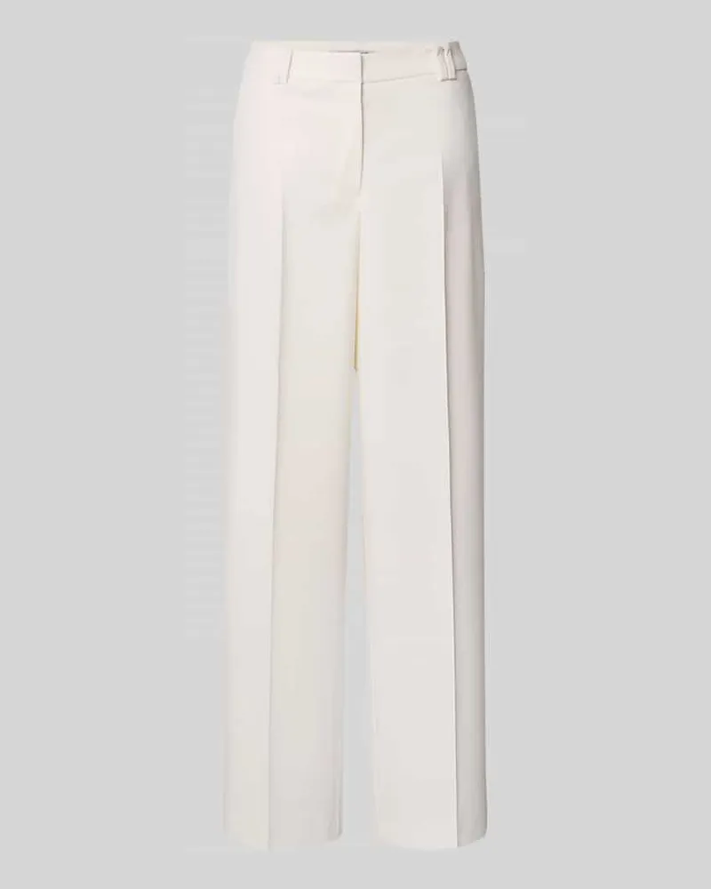 More & More Stoffhose aus Viskose-Mix mit Bügelfalte Offwhite