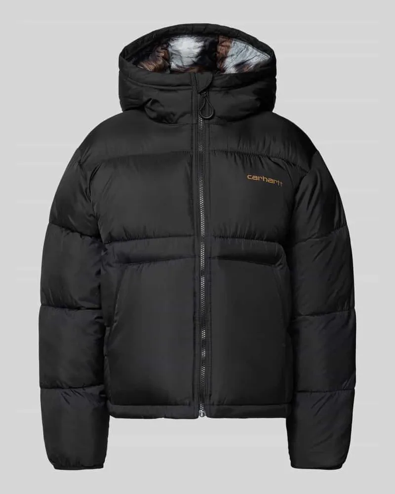 Carhartt WIP Steppjacke mit Kapuze und Eingrifftaschen Modell 'Toronto Black