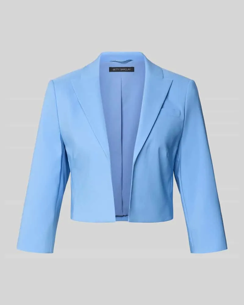 Betty Barclay Cropped Blazer mit Reverskragen Bleu