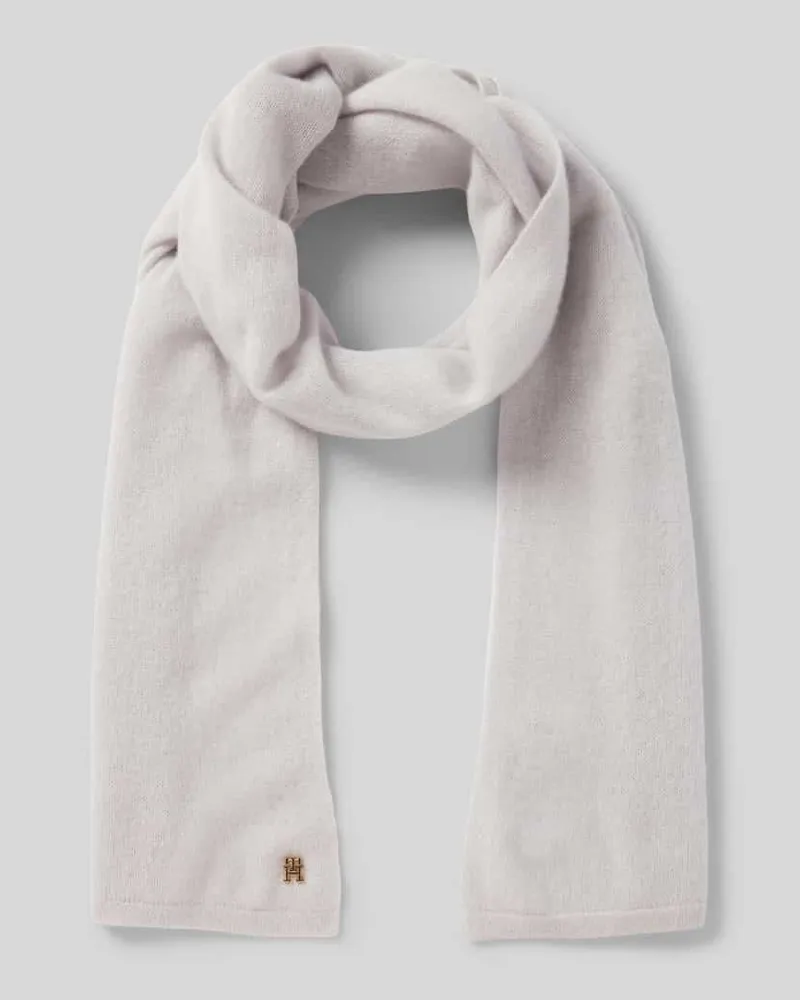 Tommy Hilfiger Schal aus reinem Kaschmir Hellgrau