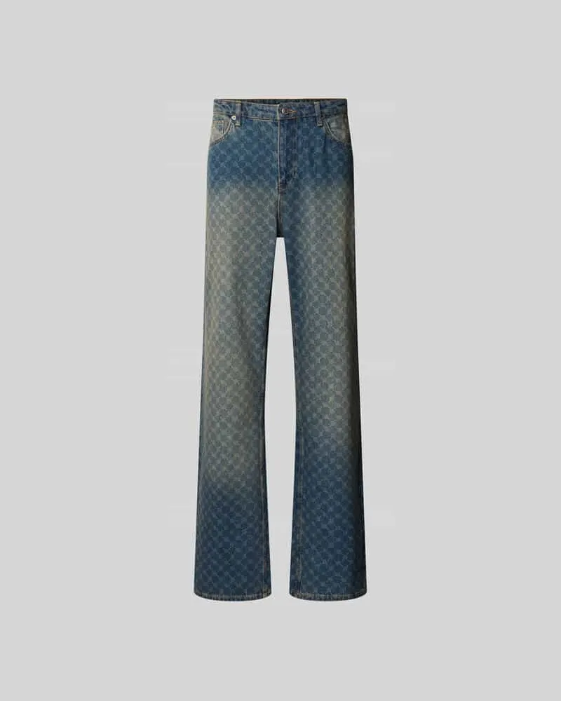 Daily Paper Jeans mit 5-Pocket-Design Modell 'amba Jeansblau