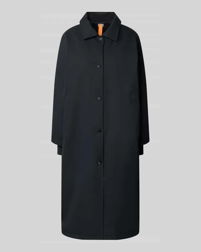 G-Lab Regular Fit Mantel aus Baumwoll-Mix Modell 'Free Dunkelblau