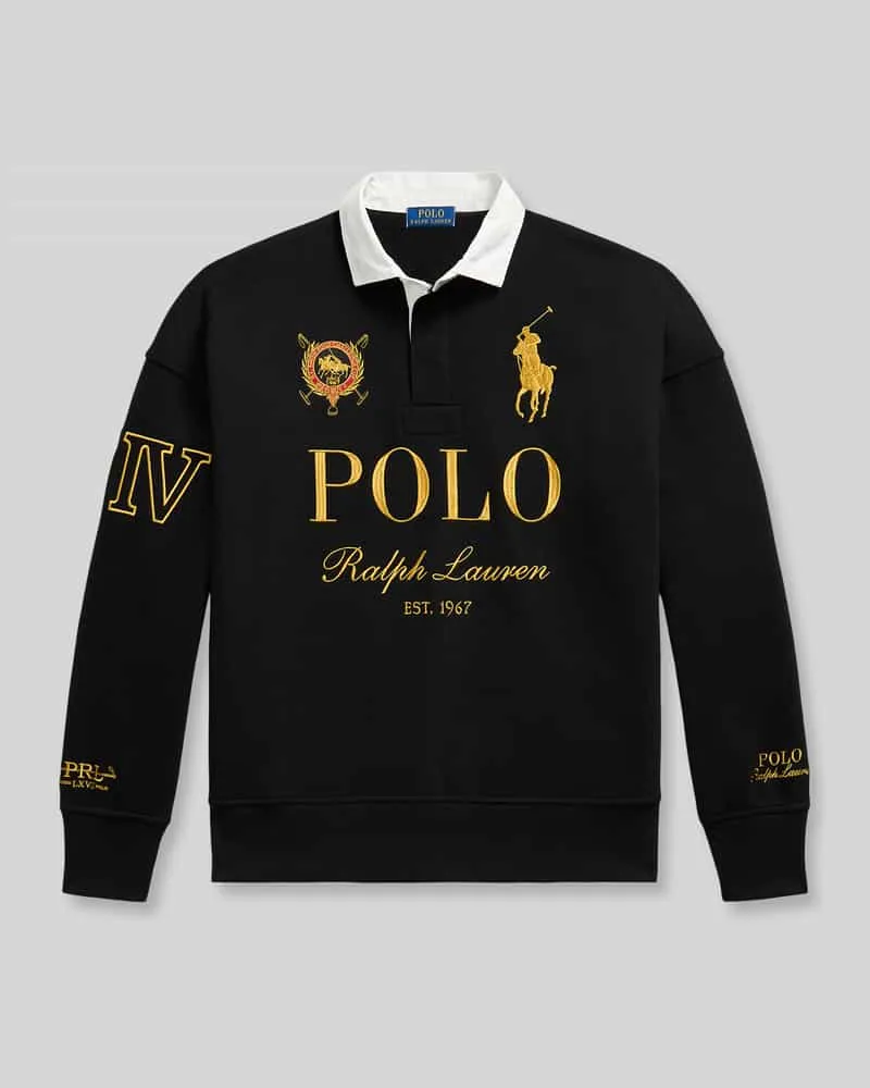 Ralph Lauren Sweatshirt mit großem Logo-Print Black