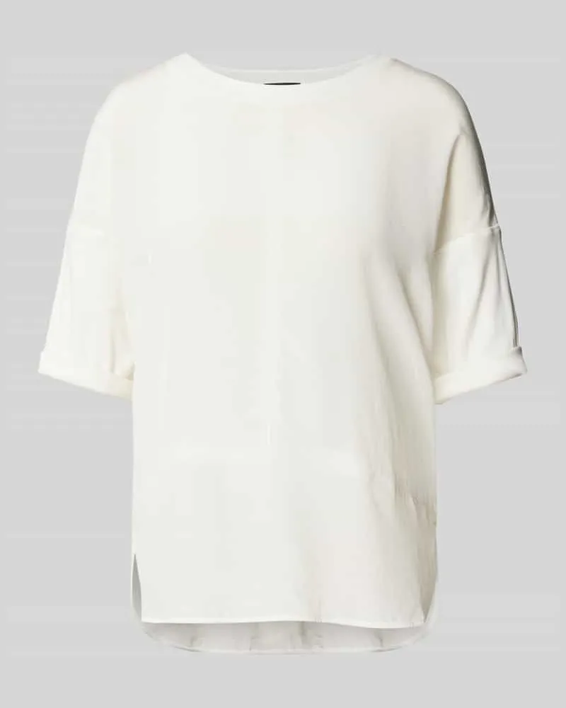 Marc Cain T-Shirt in unifarbenem Design Offwhite