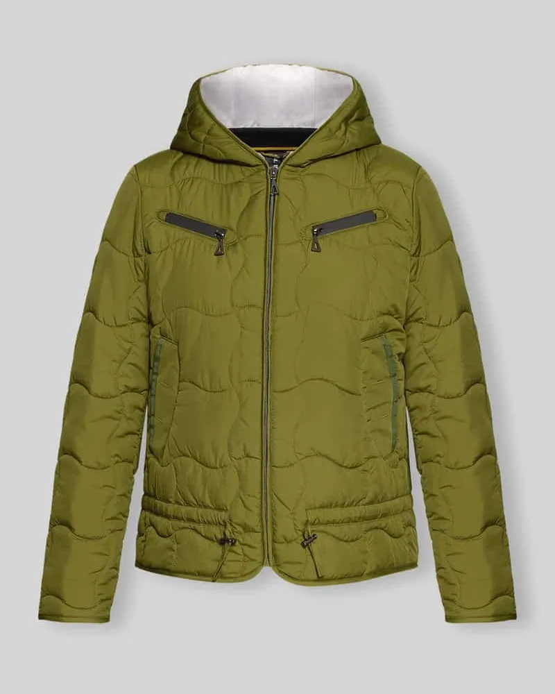 Gil Bret Regular Fit Steppjacke mit Kapuze Gruen
