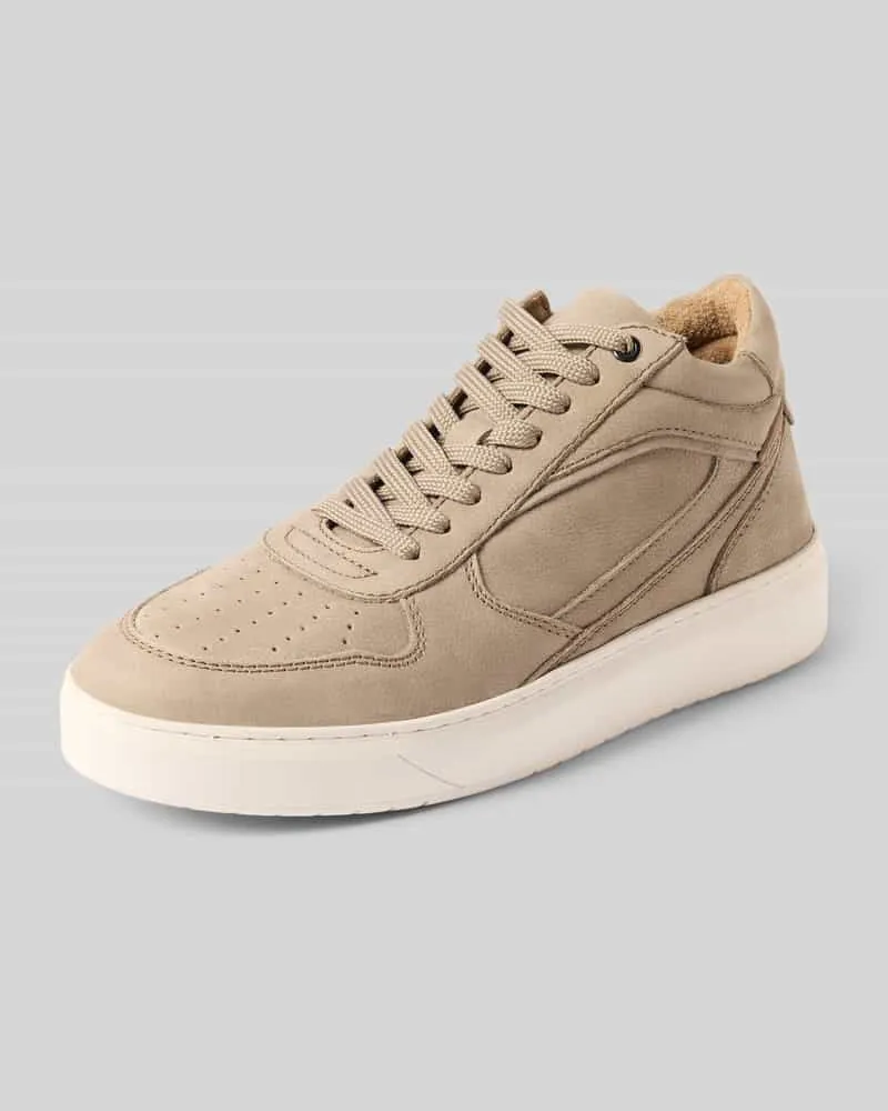 PS Poelman Sneaker mit Schnürverschluss Modell 'Enzo Beige