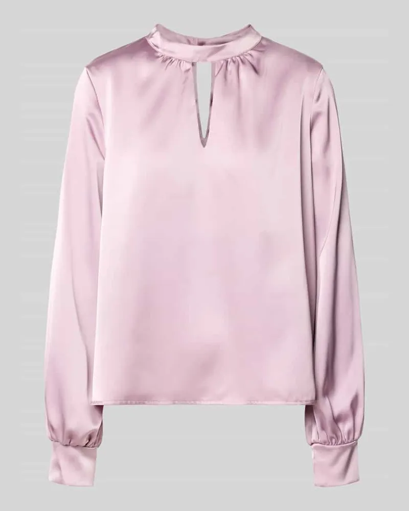Rinascimento Blusenshirt mit Raffungen Altrosa