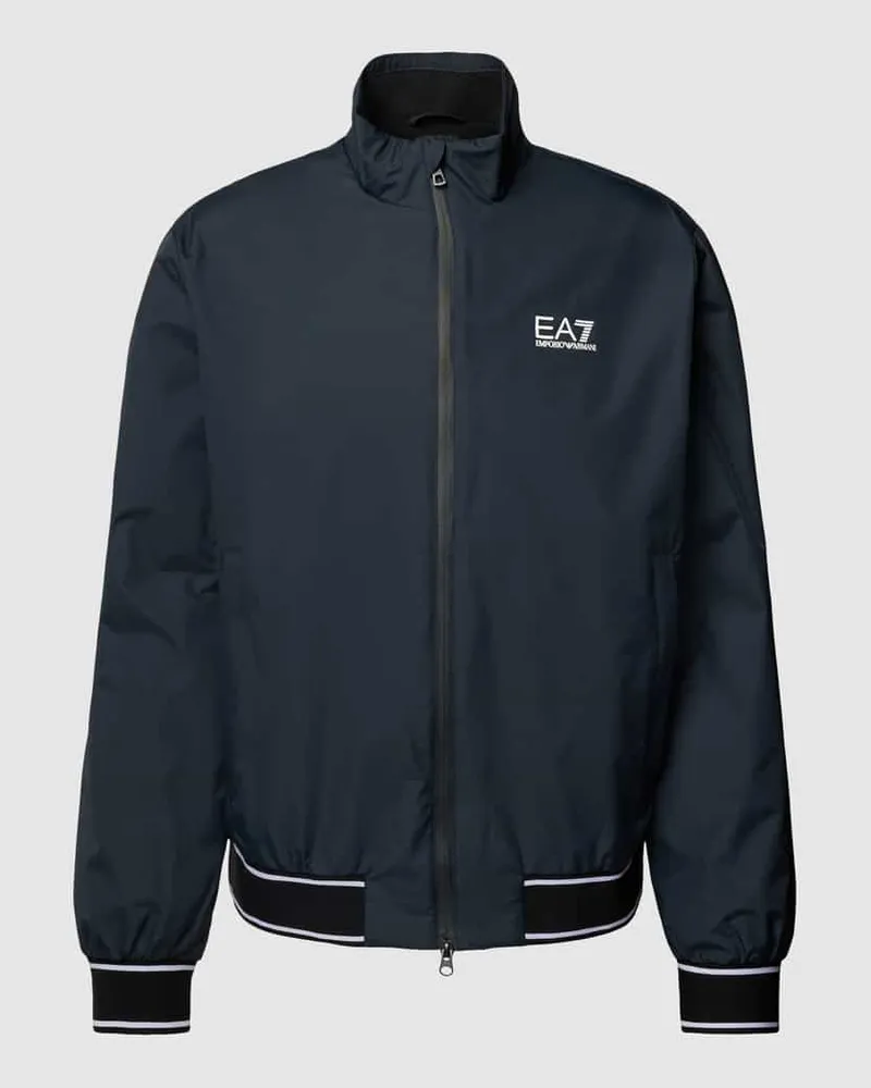 EA7 Blouson mit Stehkragen und Zweiwege-Reißverschluss Marine