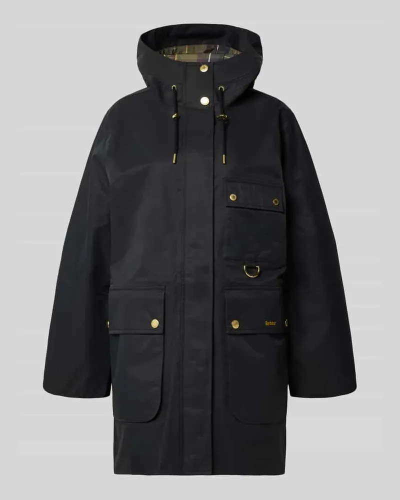 Barbour Regular Fit Funktionsjacke mit Kapuze 'ARLA Black