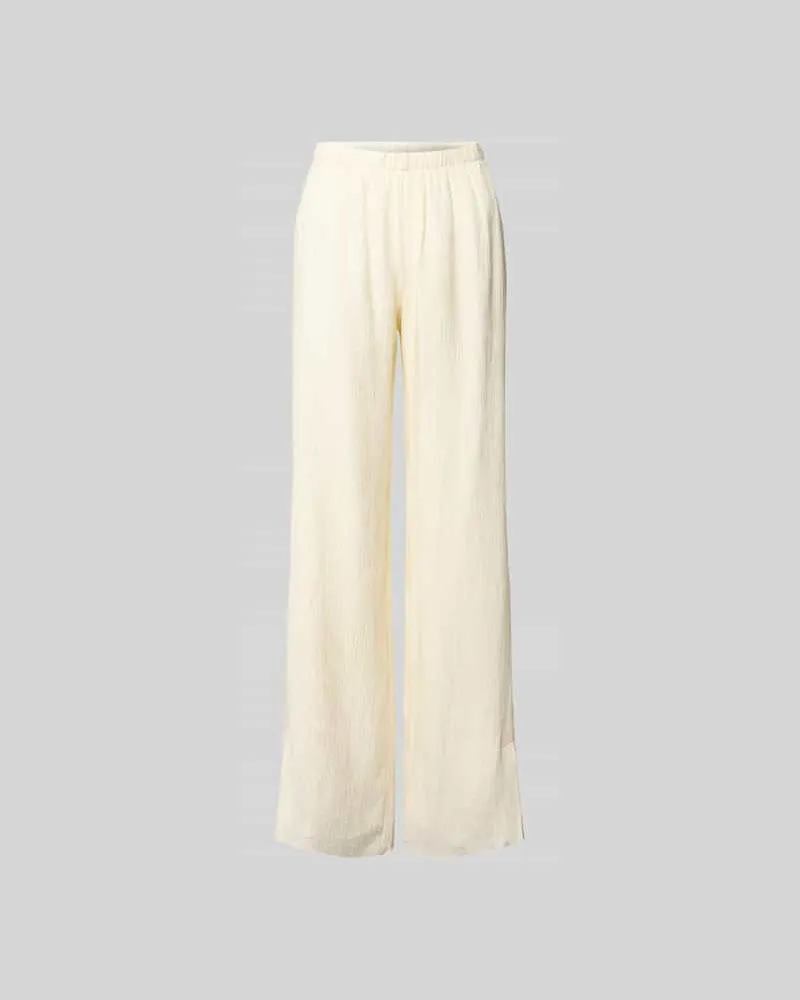 Anine Bing Stoffhose aus Viskose-Mix Ecru