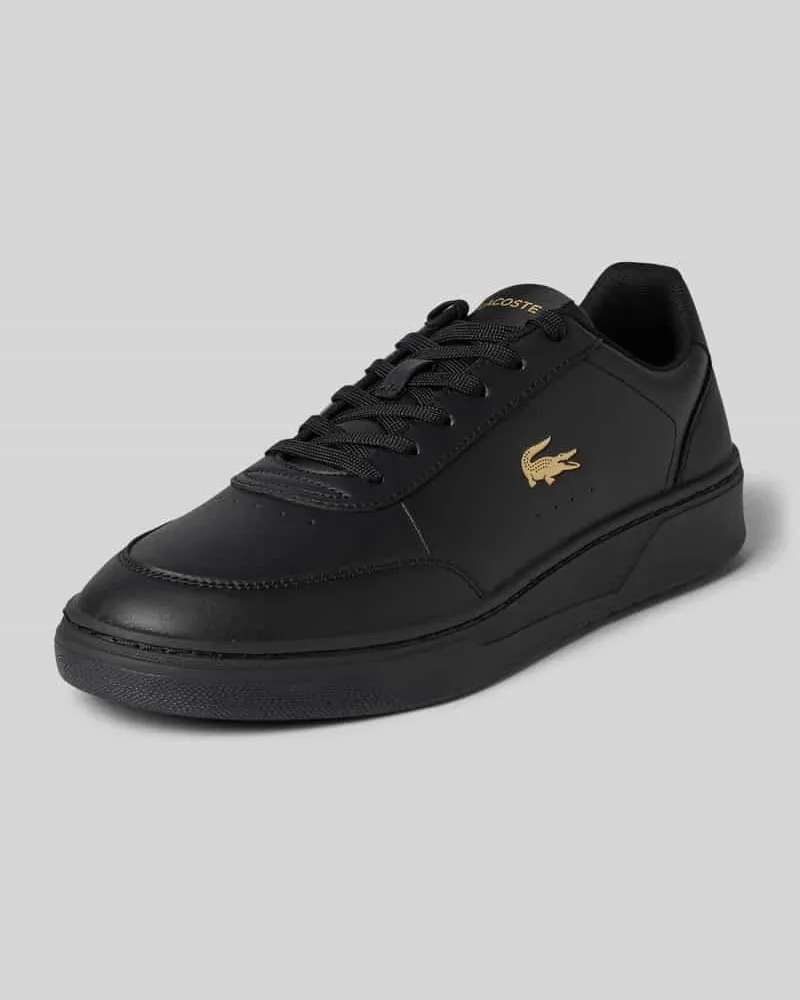 Lacoste Low Top Sneaker mit Logo-Prägung Modell 'Court Pro Black