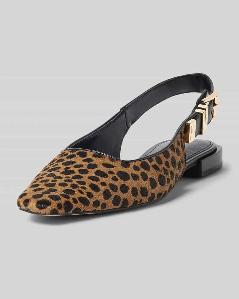 Michael Kors Slingballerinas mit Dornschließe Modell 'DARRINGTON Mittelbraun