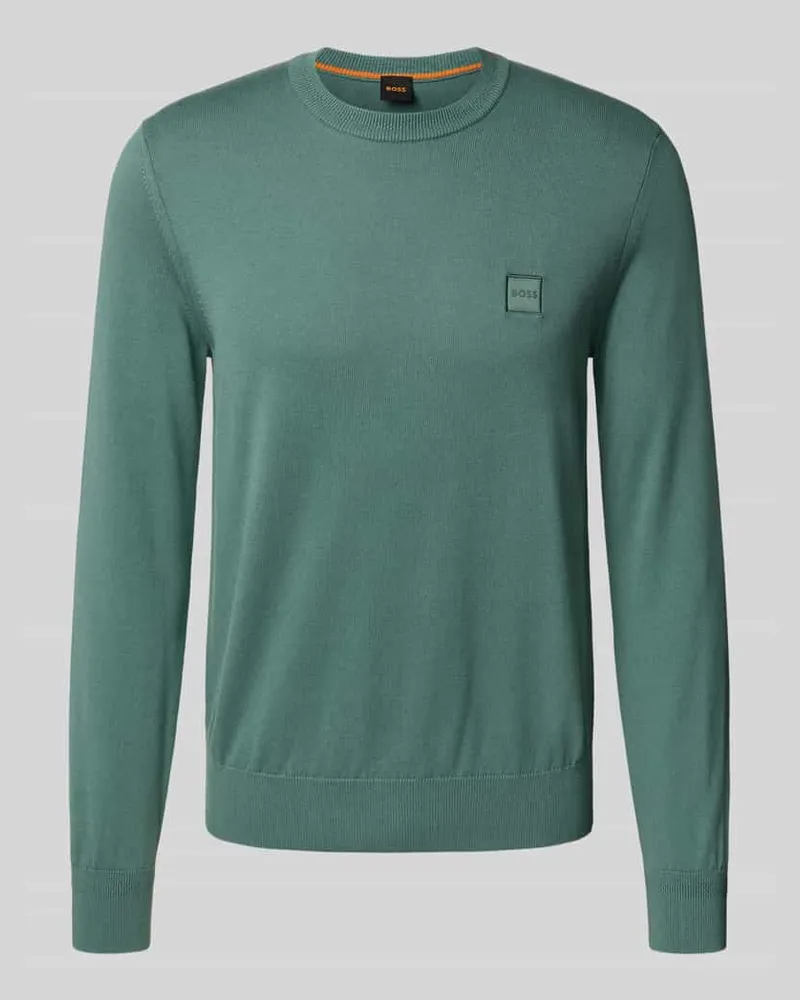 HUGO BOSS Regular Fit Pullover aus Baumwoll-Kaschmir-Mix MODELL 'KANOVANO Lind