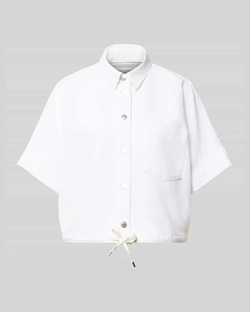 Marc O'Polo Regular Fit Jeansjacke aus Baumwoll-Mix Weiss
