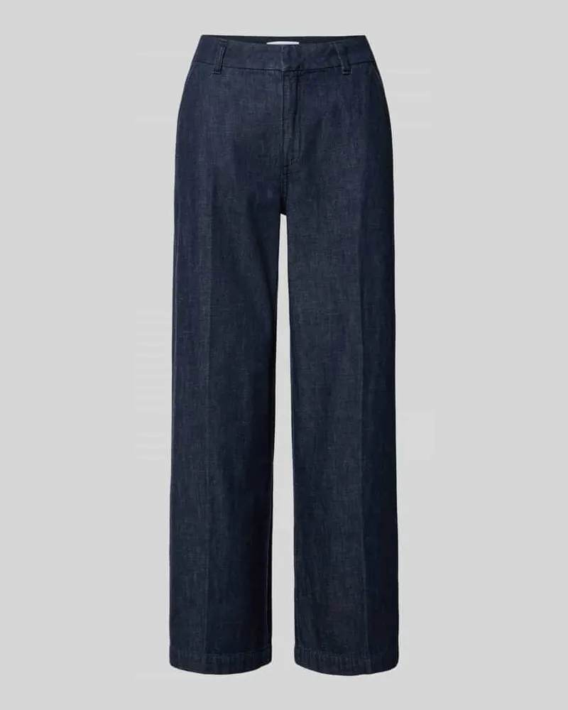 COMMA Jeans mit Bügelfalten und Eingrifftaschen Jeansblau