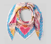 Seidentuch mit floralem Allover-Print