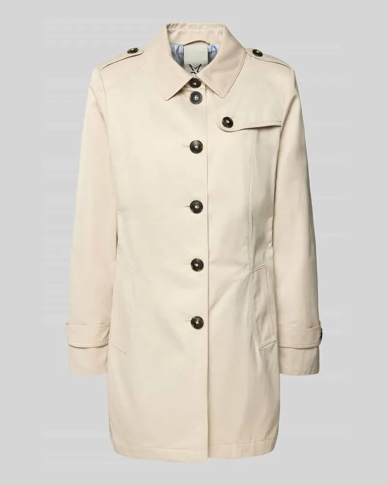 Fuchs Schmitt Trenchcoat mit Ärmelriegeln Kitt