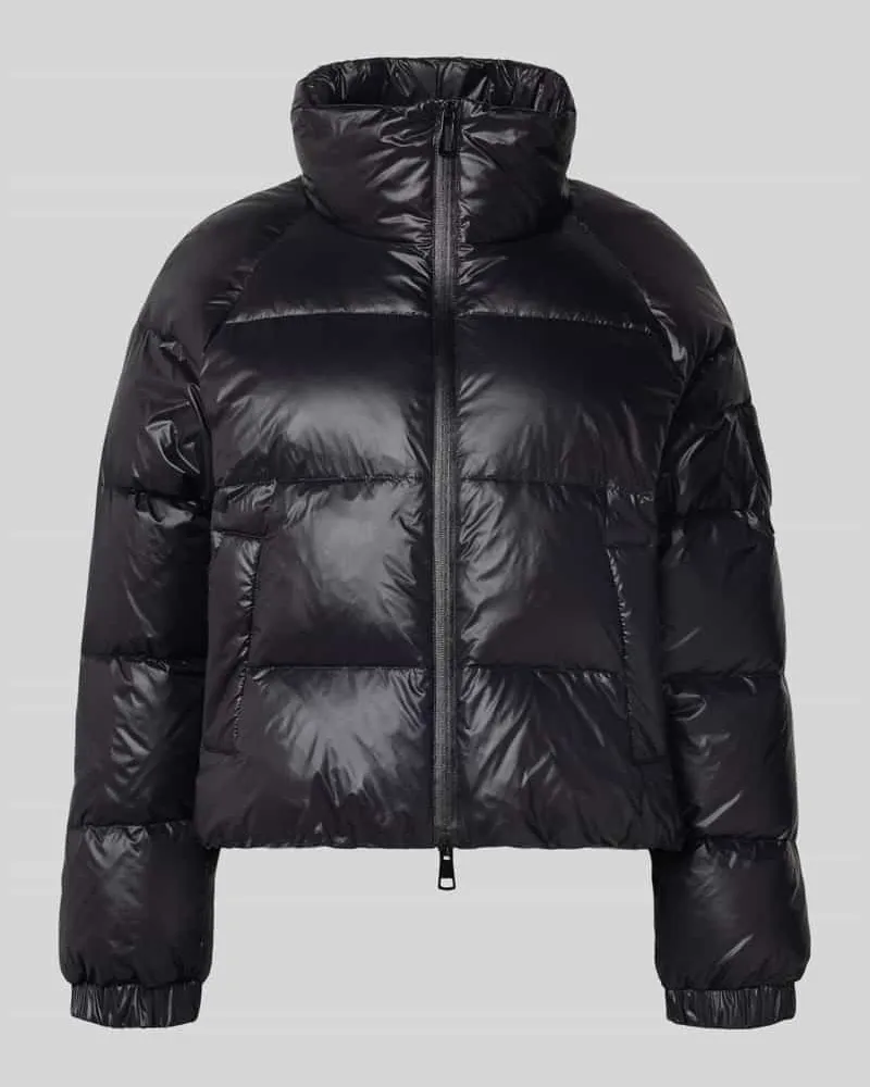 Marc Cain Regular Fit Steppjacke mit gefüttertem Stehkragen Black