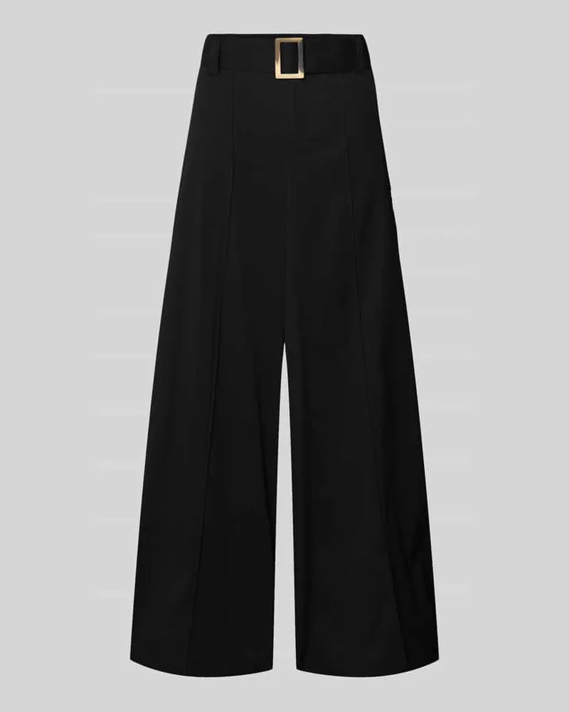 MAC Jeans Stoffhose mit Gürtel und Eingrifftaschen Modell 'Carletta Black