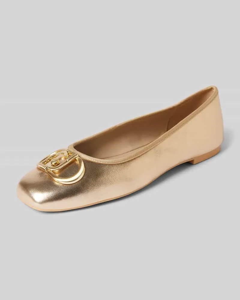 Liu Jo Ballerinas mit Label-Detail Modell 'DAFNE Gold