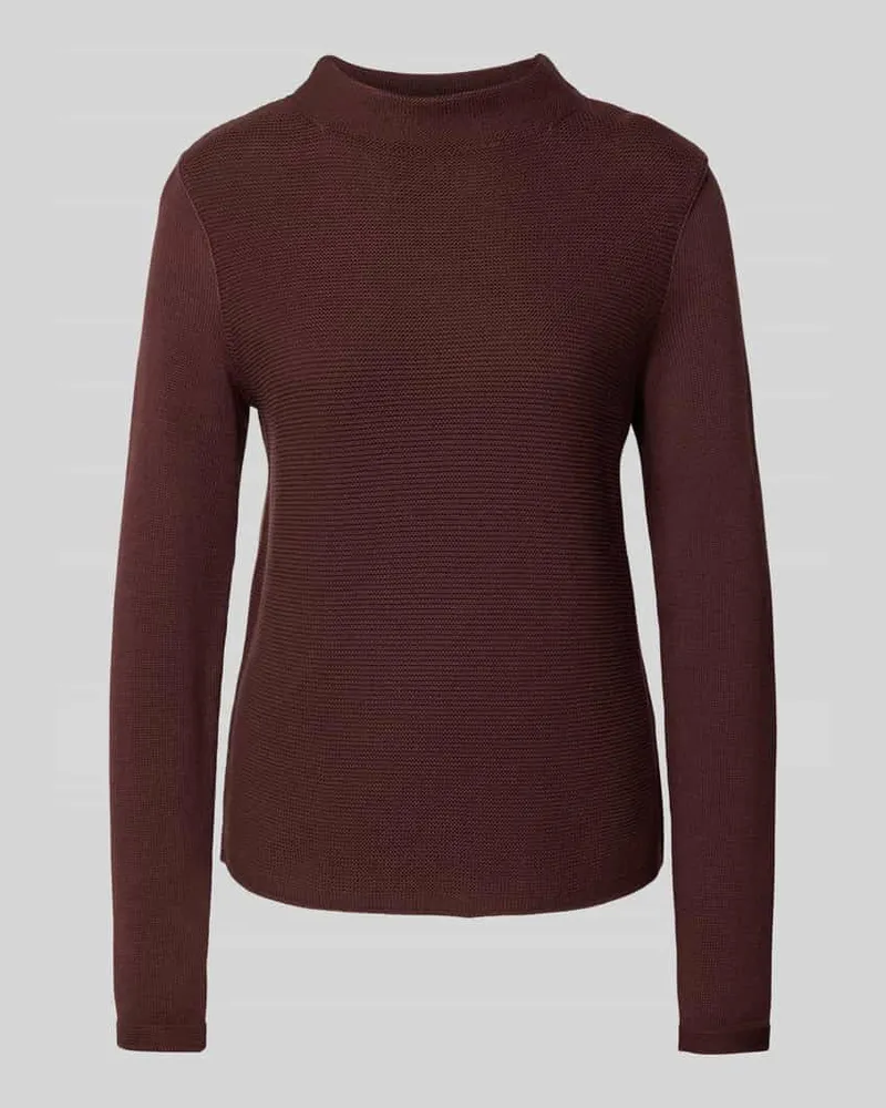Marc O'Polo Regular Fit Strickpullover aus reiner Baumwolle Bordeaux