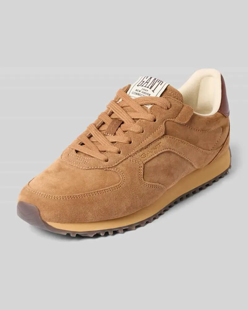 Gant Sneaker aus echtem Rindsleder Modell 'Beja Cognac