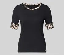 Regular Fit T-Shirt mit Animal-Print