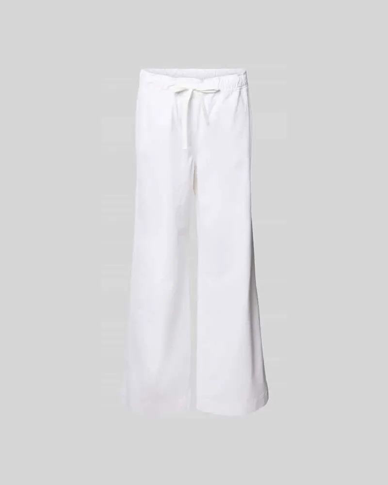 Juvia Wide Fit Stoffhose mit Eingrifftaschen Weiss