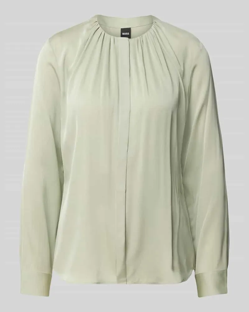 HUGO BOSS Regular Fit Langarmbluse aus Seiden-Mix Modell 'Banorah Lind