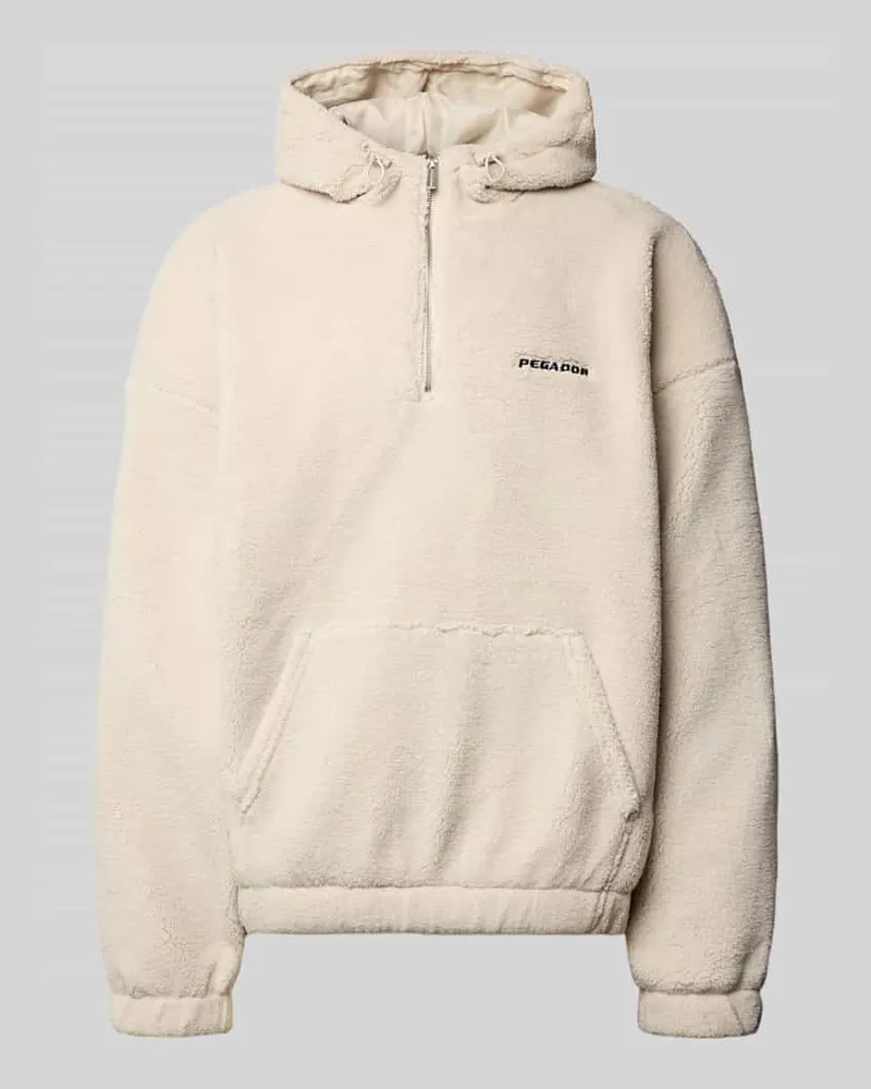 PEGADOR Fleecepullover mit Reißverschluss Modell 'Olten Beige