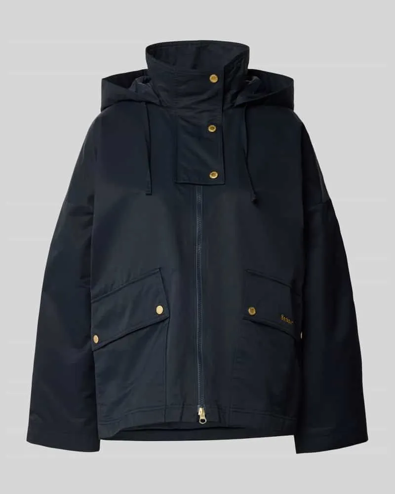Barbour Relaxed Fit Funktionsjacke aus Baumwoll-Mix Modell 'CECILE Marine