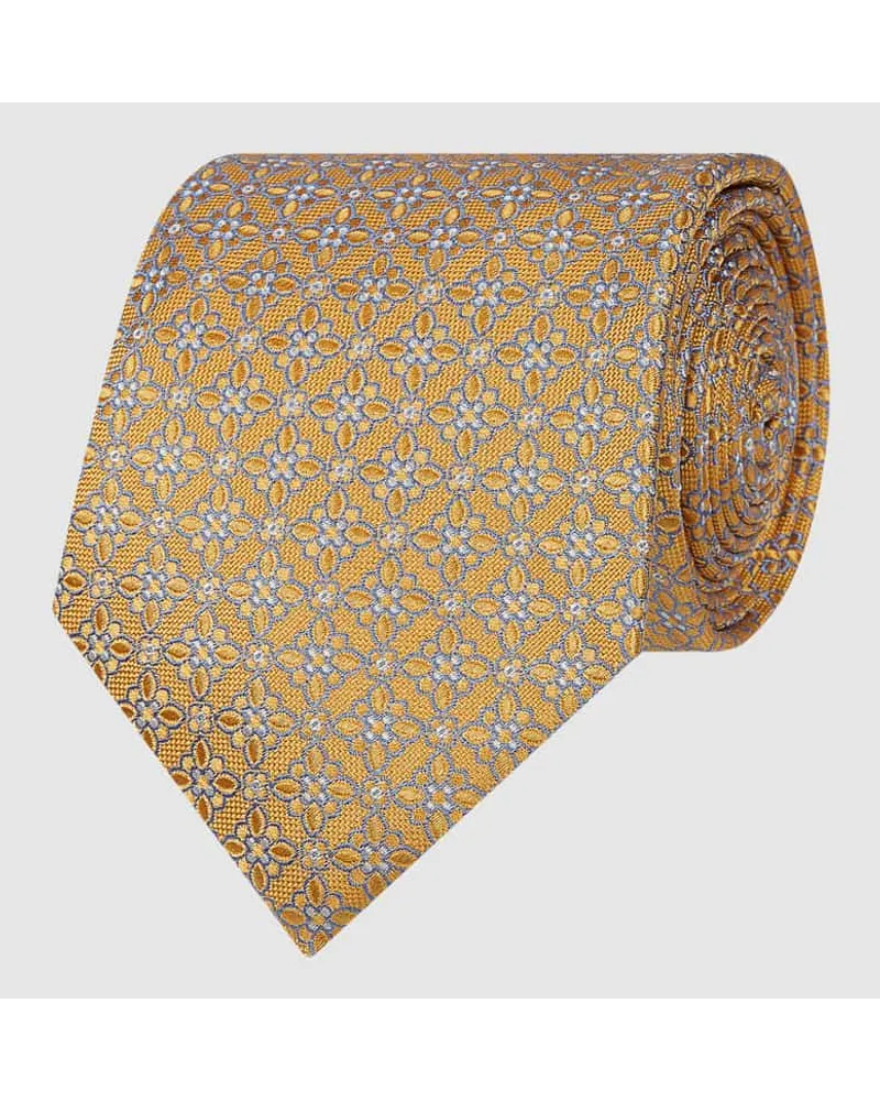 Eton Krawatte aus reiner Seide (8cm Dunkelgelb