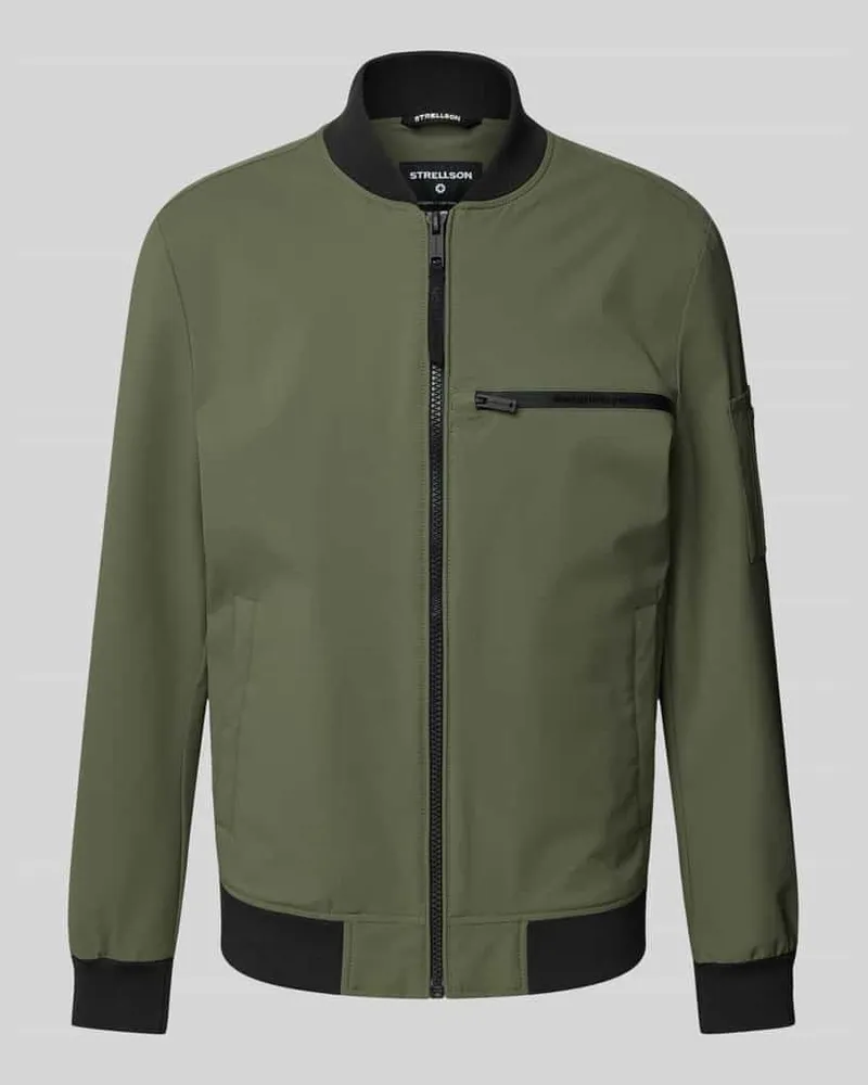 Strellson Jacke mit Leistentaschen Modell 'CLEARWATER Oliv