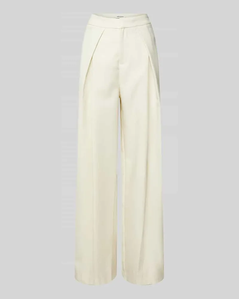Lollys Laundry Stoffhose mit französischen Eingrifftaschen Modell 'Zola Offwhite