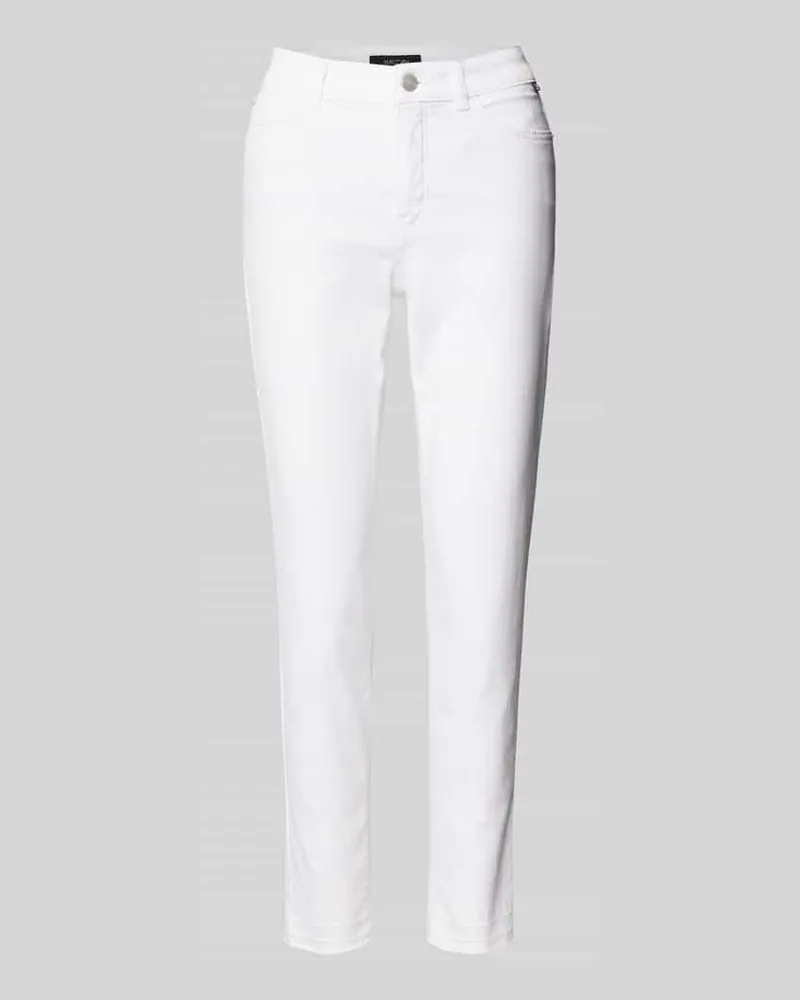 Marc Cain Slim Fit Jeans im 5-Pocket-Design Weiss