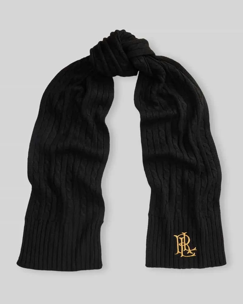 Ralph Lauren Schal mit Logo-Stitching Black