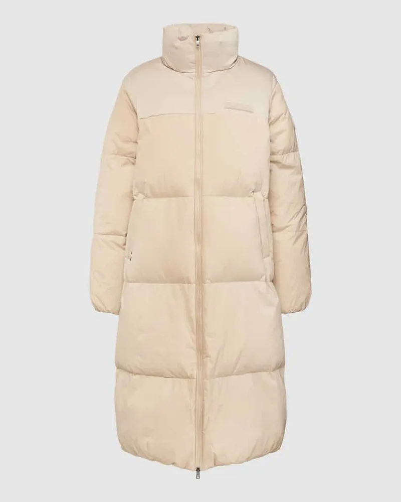 Tommy Hilfiger Steppmantel mit Label-Applikation Modell 'NEW YORK PUFFER MAXI Beige